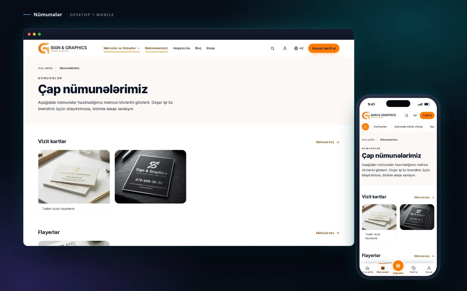 Sign & Graphics — çap və reklam xidmətləri platforması — 6