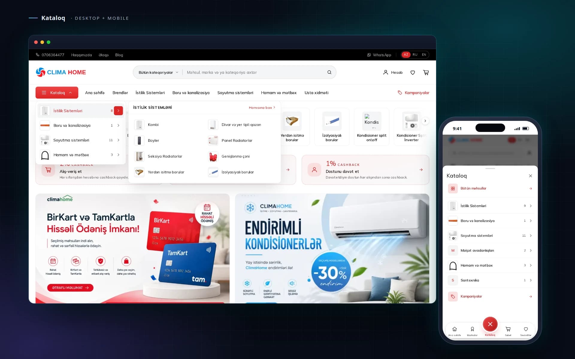 Climahome — istilik və soyutma sistemləri onlayn mağazası — 4